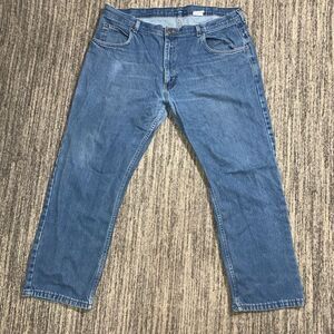 Key Mens Size 42x29‎  Straight Leg Denim Jeans Blue Medium Wash 100% Cotton